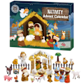 Miniatyrbild 1 av 5: Julkalender Jul 2024 Krubbset Blind Box Leksaker Nyår Julgåva till Barn Dekorationer Prydnader 1 set