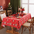 Miniatyrbilde 5 av 5: Tredimensjonal Rutete Juleduks, Nyttårsferie Stuedekorasjon Polyester Dekkstoff, Furu, 150 * 180CM