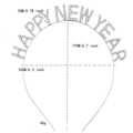 Pikkukuva 4 / 5: Jouluhiuspanta Joulu Rihmaus Happy New Year Hiuspannan Kristalli Joulu Kruunu Hiuspannan Juhla Puolue Koriste
