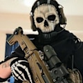Pikkukuva 3 / 5: REMAKE Ghost-naamio V2 - Operator MW2 airsoft COD Cosplay Airsoft Taktinen Kallo Täysnaamio