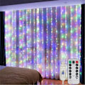 Miniatyrbilde 3 av 4: 3/4/6M USB LED Gardinlys Lyslenke til Nyttår 2025 Jul Bryllup Bursdag Soverom Ramadan Hjemmedekor Varmt hvitt 3x2M 200LED