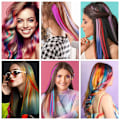 Miniatyrbillede 4 af 4: 10 stk Clip in Hair Extensions