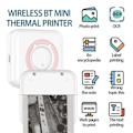 Miniatyrbillede 5 af 5: Etiketprinter Alt-i-én Miniprinter Bærbar Multifunktions Fotoprinter Grøn 10 Ruller Papir