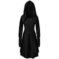 Pikkukuva 2 / 5: REMAKE Naisten Huppari Pitsikiinnityksellä Halloween Cosplay Takki Puseromekko Musta XL