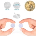 Miniatyrbillede 3 af 5: REMAKE 1000 stk. Selvklæbende Velcro til Børn, Rund, Tidlig Uddannelse, Nylon, Selvklæbende, Udskåret, Hvid, Lydløs, 10mm