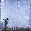 Miniatyrbillede 1 af 5: 2mx3m USB Festoon Lysstreng Julepynt Fe-Garland Gardin Til Hjemmet Ferie Dekorativt Nytårslampe Kold Hvid