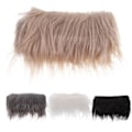 Miniatyrbillede 1 af 3: REMAKE 4 stk. Hjemmedekoration Fuzzy Craft Fur Shaggy Stof Ruller Plys Bånd Fest Tilbehør