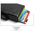 Miniatyrbild 4 av 4: POP UP Plånbok med RFID-NFC Block Korthållare - 12 Kort