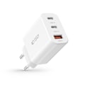 Miniatyrbild 3 av 4: REMAKE Tech-Protect 30W PD/QC Väggladdare 2x USB-C 1x USB-A Vit