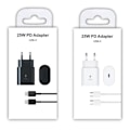 Miniatyrbilde 4 av 4: Samsung Pd25w Super Rask lading kontakt S23 e Lader S22 2 sett Ladehode