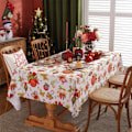 Miniatyrbilde 1 av 5: Tredimensjonal Rutete Juleduks, Nyttårsferie Stuedekorasjon Polyester Dekkstoff, Furu, 150 * 180CM