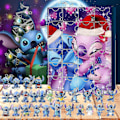 Pikkukuva 4 / 5: Lilo & Stitch Joulukalenteri 24 Hahmolla - Piirrettyjen Leikkikalujen Koristelu Laskentakalenteri -sz3 B
