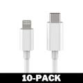 Miniatyrbillede 1 af 3: USB-C til Lightning Kabel iPhone Hurtig Oplader 2M Hvid