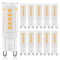 Pikkukuva 2 / 5: REMAKE G9 LED-lamput Lämmin Valkoinen, 3W, 300LM, 3000K, Vaihto 30W G9 Halogeeni Lamppu, Värinävapaa Ei Himmennettävä Valoistukseen, Kruunuun, 10-Pakkaus