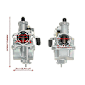 Pikkukuva 2 / 5: Vm22 26mm kaasuttimen ilmanpuhdistin imuputkipaketti Mikuni 110cc 125cc 140cc Pit Dirt Bike Pitpro A