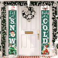 Miniatyrbillede 1 af 5: Udendørs Julepynt Banner - Grøn Jul, Jul