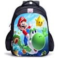 Pikkukuva 1 / 5: Super Cute Bros -reppu 3D-tulostus Anime-piirretty koululaukku vedenpitävä kevyt matkalaukku pojille ja tytöille