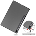 Miniatyrbild 5 av 5: Samsung Galaxy Tab S7 Plus/FE/Lite Tri-fold Fodral PU Läder/PC Grå
