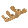 Miniatyrbilde 5 av 5: 20 stk M4 Messing Sommerfugl Ingot Hornmutter Håndvridd