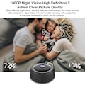 Miniatyrbild 3 av 5: REMAKE Mini Kamera 1080p HD Wifi Video CCTV IP-kamera Fjärrstyrning Nattsyn Rörelsesensor Jst (Svart)