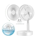 Miniatyrbillede 5 af 5: REMAKE Bærbar Ventilator med Batteri / Gulvventilator / Bordventilator - Luftkøler hvid