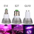 Pikkukuva 3 / 5: LED-kasvilamppu E27 Gu10 E14 polttimo UV IR 28led Ac85-265v