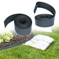 Miniatyrbilde 2 av 5: Plastisk hageplenkant 20m - UISEBRT - Høyde 12cm - Svart Svart