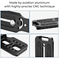 Miniatyrbilde 5 av 5: SLR-kamera L-feste stativ hurtigutløserplate for Canon Nikon Sony DJI Osmo Ronin Zhiyun stabilisator