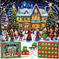 Miniatyrbillede 5 af 5: REMAKE Puslespil Julekalender 2023, 1008 Puslespilsbrikker 24 Dages Jule-nedtælling Julekalendere
