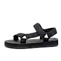 Miniatyrbillede 1 af 5: Sandaler til mænd og kvinder, vandresandaler, udendørs vandresandaler til vandreture, sommerstrandssandaler, skridsikre, komfortable sorte 40/41