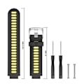 Miniatyrbillede 3 af 5: Garmin Forerunner 735XT / 220 / 230 / 235 / 620 / 630 Silikon Urrem - Sort / Gul Sort