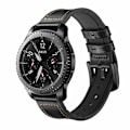 Miniatyrbild 1 av 8: Armband Samsung Gear S3 Classic, Frontier, Galaxy Watch 22 mm Läder Svart
