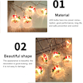 Miniatyrbilde 5 av 5: REMAKE 3M 20 LED Batteridrevne Juletrærlys Dekorative Lys for Patio Hage Plen Gjerde Juledekorasjon Julenissen 3 meters 20 lights