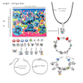 Miniatyrbild 4 av 6: REMAKE 2024 Stitch Adventkalender för Flickor och Barn DIY Smycken Charm Armband DIY Kit 24 Dagar Julnedräkning Adventkalender