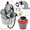 Pikkukuva 1 / 5: Vm22 26mm kaasuttimen ilmanpuhdistin imuputkipaketti Mikuni 110cc 125cc 140cc Pit Dirt Bike Pitpro A