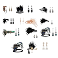 Miniatyrbild 5 av 5: REMAKE 1920-tals Flapper Kostym Huvudband Halsband Handskar Armband Gatsby MD Onesize DD Onesize
