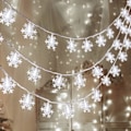 Pikkukuva 1 / 5: 80 LED-jouluhiutalevalosarja riippuva koriste