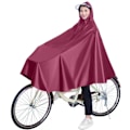 Miniatyrbillede 1 af 4: Vandafvisende regnponcho til cykel Rød