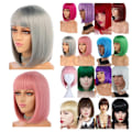 Miniatyrbilde 1 av 5: Syntetisk parykk for fest, Pride, parader og cosplay