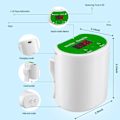Miniatyrbild 3 av 5: Automatisk droppbevattningssystem, 12-pack Självbevattning för inomhusväxter - Perfekt