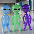 Miniatyrbild 5 av 5: Jumbo Uppblåsbar Alien 3-pack - Uppblåsbar Alien Leksak för Barn -