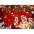 Pikkukuva 5 / 5: Lumikide Joulukuvaustaustakankaat Talvi Uusivuosi Perhejuhliin 5x3ft Syntymäpäivä Glitter Bokeh Sparkle Punainen Joulu