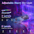 Miniatyrbilde 4 av 5: REMAKE Astronaut Galaxy Projector Stjernelampe Astronaut Lampe Galaxy Stjerneprojektor Nattelykt LED Lampe med Timer Fjernkontroll (Hvit) Hvit