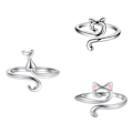 Miniatyrbilde 1 av 5: PCS Katt Øre Justerbar Størrelse Hekle Ring Begynner Strikking Hekling