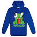 Miniatyrbild 2 av 5: Barn Hoodie för Pojkar och Flickor UNPAID Cartoon Mysig Söt Mörkblå