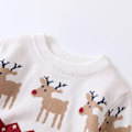 Miniatyrbilde 4 av 5: Julegenser Barn Klær Lang Ermet Skjorte Strikket Genser Cardigan Julekostyme Snø Jumpsuit Småbarn Baby Vår Hjorte Topper for Vinter