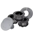 Miniatyrbillede 1 af 5: Reserve spolekap med trimmertråd til Bosch Universal GrassCut 18-26 Sort