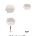 Miniatyrbillede 5 af 5: REMAKE Let lysstof, blød lampeskærm Lampeskærm Lysstof til bordlampe og gulvlampe, soveværelse 30 cm diameter, hvid