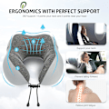 Miniatyrbilde 4 av 5: Nakkepute med memory foam, reisepute med hette for voksne, reisepute for fly, bil og tog