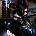 Miniatyrbillede 5 af 5: Pairs LED Lommelygte Handsker i Mørket Reparationsbelysning Fingerlys Vinter Udendørs Natfiskeri Halvfinger Handsker